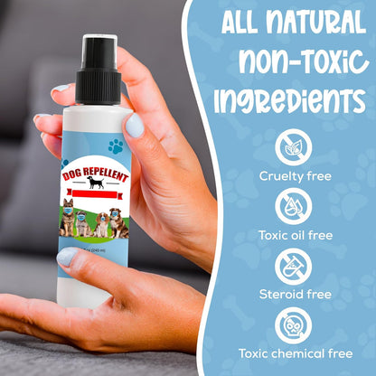 Natural Pet Deterrent Spray! No Chew Spray for Dogs, Potty Training for Puppies & Dogs, for Indoor & Outdoor Use, Bitter Spray for Pets, Safe, Effective, Made in the USA, 8 Oz